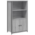 Aparador alto madera de ingeniería gris Sonoma 62x32x103,5