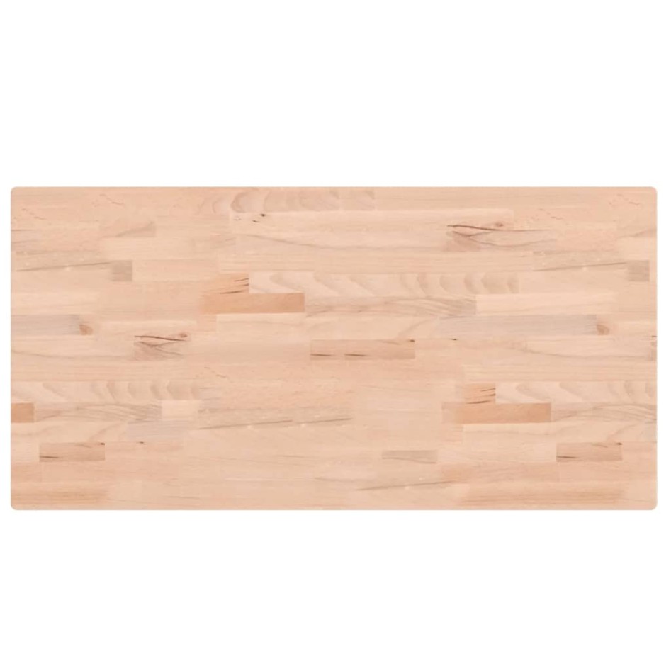 Tablero rectangular de madera maciza de haya 100x50x2,5