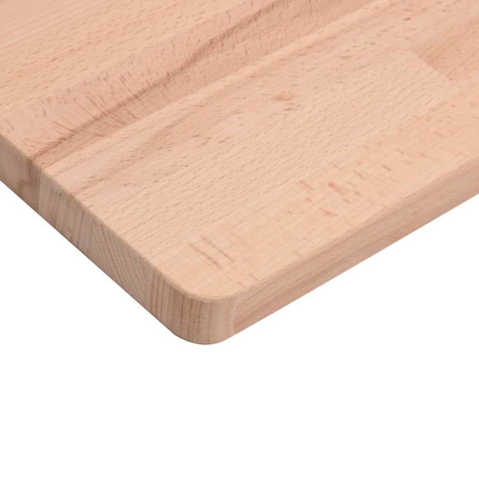 Tablero rectangular de madera maciza de haya 100x50x2,5