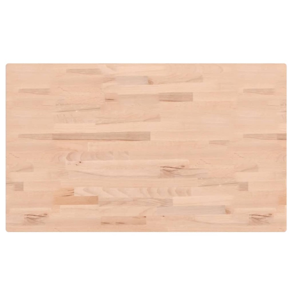 Tablero rectangular de madera maciza de haya 100x60x1,5