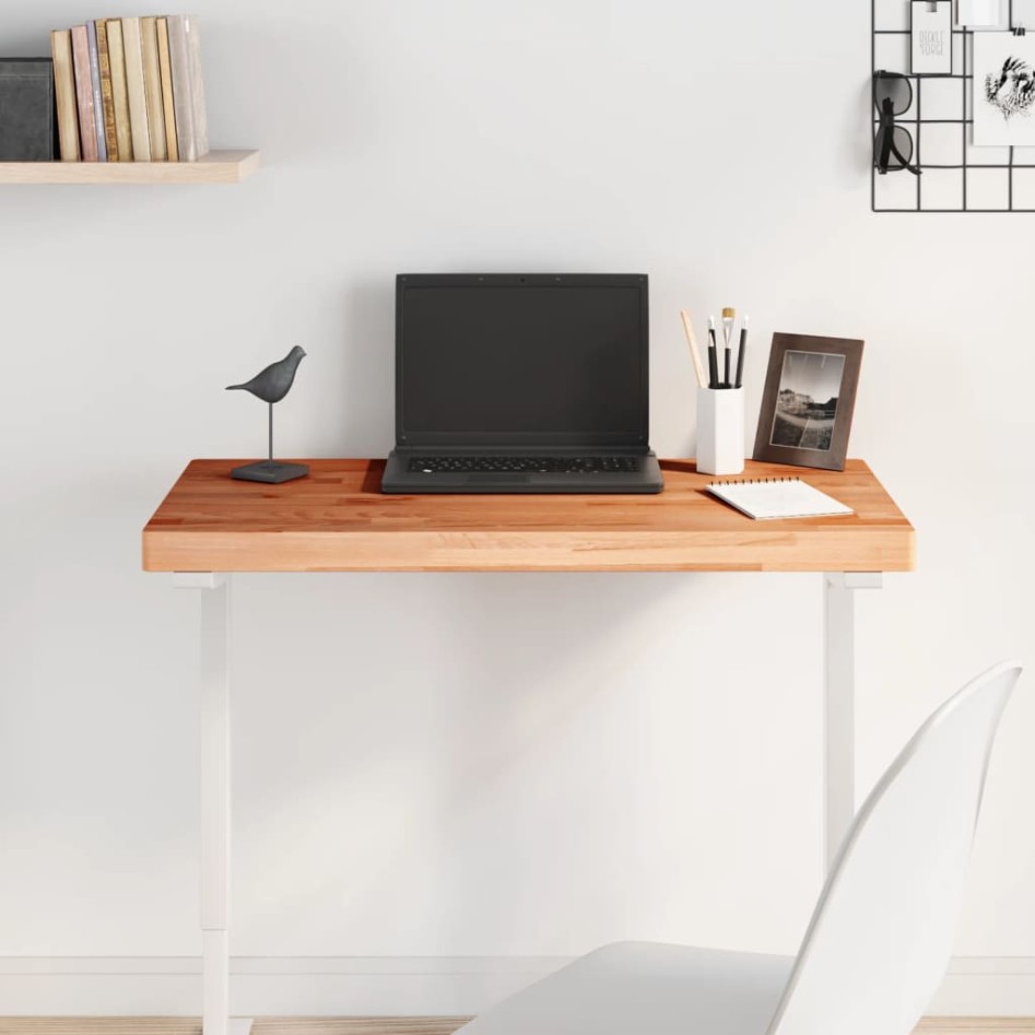 Tablero rectangular de madera maciza de haya 80x40x4