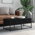 Mesa de centro madera de ingeniería negro 100x51x40