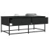 Mesa de centro madera de ingeniería negro 100x51x40