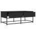 Mesa de centro madera de ingeniería negro 100x51x40
