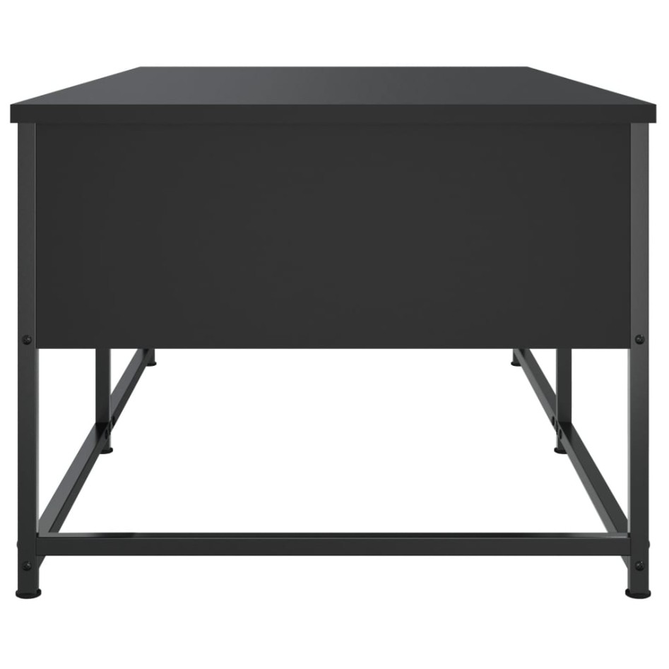 Mesa de centro madera de ingeniería negro 100x51x40