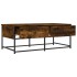 Mesa de centro madera de ingeniería roble ahumado 100x51x40