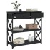 Mesa consola madera de ingeniería negra 75x28x75