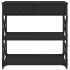 Mesa consola madera de ingeniería negra 75x28x75