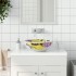 Lavabo sobre encimera redondo cerámica multicolor Φ41x14