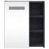 Mueble de baño con espejo y luz LED gris 45x13x52