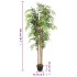 Árbol de bambú artificial con 1095 hojas verde 150