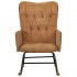 Silla mecedora de lona vintage