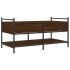Mesa de centro madera de ingeniería roble marrón 99x50x50