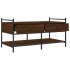 Mesa de centro madera de ingeniería roble marrón 99x50x50