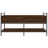 Mesa de centro madera de ingeniería roble marrón 99x50x50