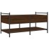 Mesa de centro madera de ingeniería roble marrón 99x50x50