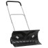 Pala de nieve con mango extensible lámina de acero negro 66