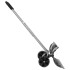 Pala de nieve con mango extensible lámina de acero negro 66