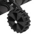 Pala de nieve con mango extensible lámina de acero negro 66
