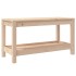 Banco de jardín madera maciza de pino 82,5x35x45