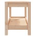 Banco de jardín madera maciza de pino 82,5x35x45