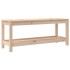 Banco de jardín de madera maciza de pino 108x35x45