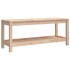Banco de jardín de madera maciza de pino 108x35x45