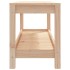 Banco de jardín de madera maciza de pino 108x35x45