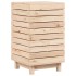 Cesto para la ropa sucia madera maciza de pino 44x44x76
