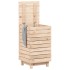 Cesto para la ropa sucia madera maciza de pino 44x44x76