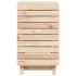 Cesto para la ropa sucia madera maciza de pino 44x44x76