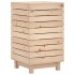 Cesto para la ropa sucia madera maciza de pino 44x44x76