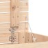 Cesto para la ropa sucia madera maciza de pino 44x44x76
