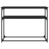 Mesa consola madera de ingeniería negra 100x35,5x75