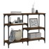 Mesa consola madera de ingeniería marrón roble 102x29x75