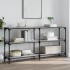 Mesa consola madera de ingeniería gris Sonoma 150x29x75