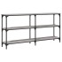 Mesa consola madera de ingeniería gris Sonoma 150x29x75