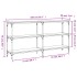 Mesa consola madera de ingeniería gris Sonoma 150x29x75