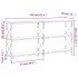 Mesa consola madera de ingeniería marrón roble 156x28x80,5