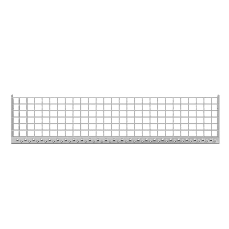 Peldaño de rejilla acero galvanizado 100x24x7