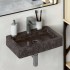 Lavabo de pared mármol crema 38x24x6,5