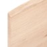Estante de pared madera maciza de roble sin tratar 100x40x2