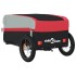 Remolque para bicicleta hierro negro y rojo 30