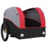 Remolque para bicicleta hierro negro y rojo 45