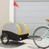 Remolque para bicicleta hierro negro y amarillo 45