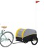 Remolque para bicicleta hierro negro y amarillo 45