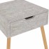 Mesitas de noche 2 uds madera de ingeniería gris