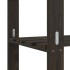 Estantería de 5 niveles madera maciza pino negro 80x38x170