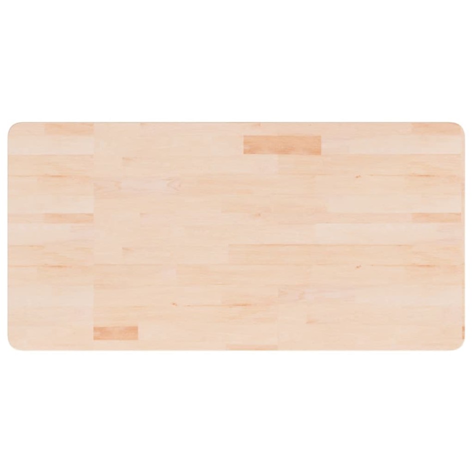 Encimera de baño madera maciza sin tratar 100x50x1,5