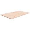 Encimera de baño madera maciza sin tratar 100x60x1,5 cm